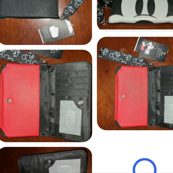 DISNEY MICKEY MOUSE ZIP AROUND ID COMPARTMENTS WALLET - Picture 2 of 14